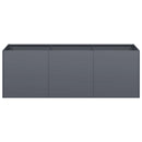 plantekasse antracit 120x40x40 cm koldvalset stål - Xlshop.dk