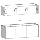 plantekasse antracit 120x40x40 cm koldvalset stål - Xlshop.dk