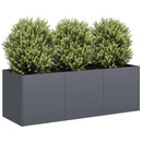 plantekasse antracit 120x40x40 cm koldvalset stål - Xlshop.dk