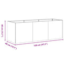 plantekasse 120x40x40 cm rustfrit stål - Xlshop.dk