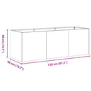 plantekasse 120x40x40 cm galvaniseret stål