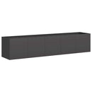 plantekasse sort 200x40x40 cm koldvalset stål - Xlshop.dk