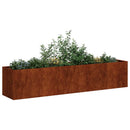 plantekasse rustfarvet 200x40x40 cm forvitringsstål