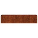 plantekasse rustfarvet 200x40x40 cm forvitringsstål