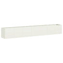 plantekasse hvid 280x40x40 cm koldvalset stål - Xlshop.dk