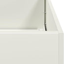 plantekasse hvid 280x40x40 cm koldvalset stål - Xlshop.dk