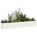 plantekasse hvid 280x40x40 cm koldvalset stål - Xlshop.dk