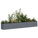 plantekasse antracitgrå 280x40x40 cm koldvalset stål - Xlshop.dk