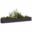 plantekasse sort 360x40x40 cm koldvalset stål