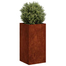 plantekasse rustfarvet 40x40x80 cm forvitringsstål