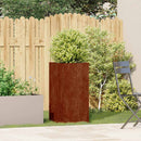 plantekasse rustfarvet 40x40x80 cm forvitringsstål