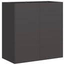 plantekasse 80x40x80 cm koldvalset stål sort