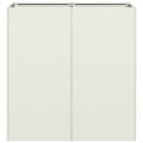 plantekasse hvid 80x40x80 cm koldvalset stål