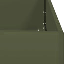 plantekasse olivengrøn 120x40x80 cm koldvalset stål