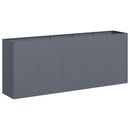 plantekasse 200x40x80 cm koldvalset stål antracitgrå - Xlshop.dk