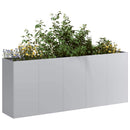 plantekasse 200x40x80 cm galvaniseret stål