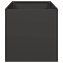 plantekasse 40x80x40 cm koldvalset stål sort - Xlshop.dk