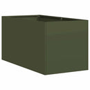 plantekasse 40x80x40 cm koldvalset stål olivengrøn - Xlshop.dk