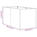plantekasse 40x80x40 cm koldvalset stål olivengrøn - Xlshop.dk