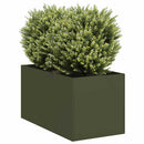plantekasse 40x80x40 cm koldvalset stål olivengrøn - Xlshop.dk