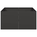 plantekasse 80x80x40 cm koldvalset stål sort - Xlshop.dk