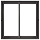plantekasse 80x80x40 cm koldvalset stål sort - Xlshop.dk