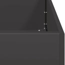 plantekasse 80x80x40 cm koldvalset stål sort - Xlshop.dk
