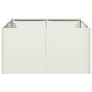plantekasse 80x80x40 cm koldvalset stål hvid - Xlshop.dk