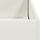 plantekasse 80x80x40 cm koldvalset stål hvid - Xlshop.dk