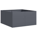 plantekasse 80x80x40 cm koldvalset stål antracitgrå - Xlshop.dk