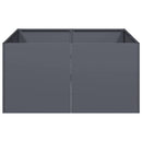 plantekasse 80x80x40 cm koldvalset stål antracitgrå - Xlshop.dk