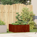 plantekasse rustfarvet 80x80x40 cm forvitringsstål