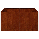 plantekasse rustfarvet 80x80x40 cm forvitringsstål