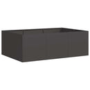 plantekasse 120x80x40 cm stål sort - Xlshop.dk