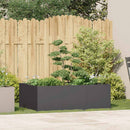 plantekasse 120x80x40 cm stål sort - Xlshop.dk
