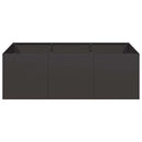 plantekasse 120x80x40 cm stål sort - Xlshop.dk
