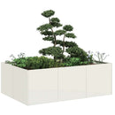 plantekasse 120x80x40 cm stål hvid - Xlshop.dk