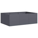 plantekasse 120x80x40 cm stål antracitgrå - Xlshop.dk