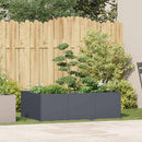 plantekasse 120x80x40 cm stål antracitgrå - Xlshop.dk