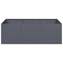 plantekasse 120x80x40 cm stål antracitgrå - Xlshop.dk