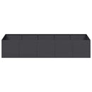 plantekasse 200x80x40 cm stål sort - Xlshop.dk