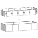 plantekasse 200x80x40 cm stål sort - Xlshop.dk