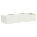 plantekasse 200x80x40 cm stål hvid - Xlshop.dk