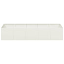 plantekasse 200x80x40 cm stål hvid - Xlshop.dk