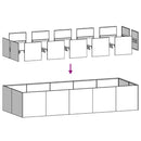 plantekasse 200x80x40 cm stål hvid - Xlshop.dk