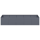 plantekasse 200x80x40 cm stål antracitgrå - Xlshop.dk