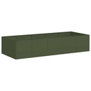 plantekasse 200x80x40 cm stål olivengrøn - Xlshop.dk