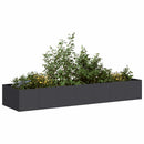 plantekasse 280x80x40 cm stål sort - Xlshop.dk