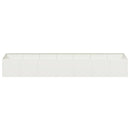 plantekasse 280x80x40 cm stål hvid - Xlshop.dk