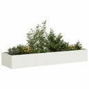 plantekasse 280x80x40 cm stål hvid - Xlshop.dk